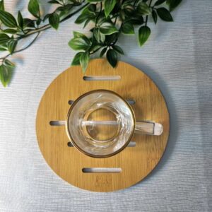 قاعدة خشبية محفورة CNC