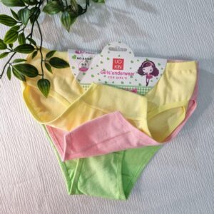 3 قطع داخلي بناتي كلوت حفر قطن