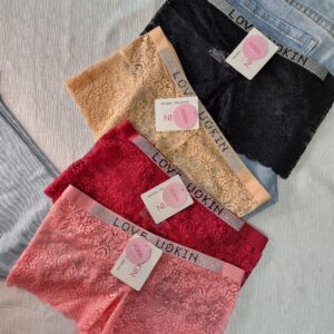 4 قطع داخلي نسائي دانتيل مع استراس