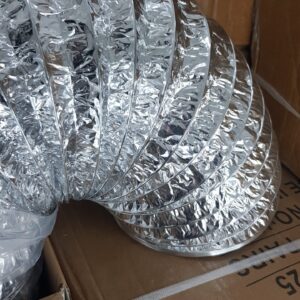 شرشور المنيوم للشفاط  4 انش  – المتر