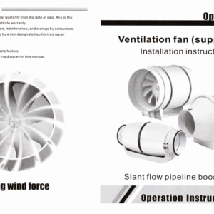 شفاط 4 انش داخلي HF-100 mm 4 inches In-Line