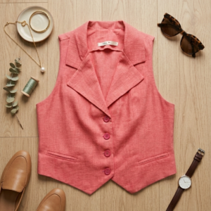 فست صيفي لون مشمشي سايز L/XL بتلبس