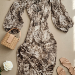 فستان شيفون طويل