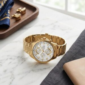 ساعة فاخرة من IBSO  ذهبية ملوكيّة