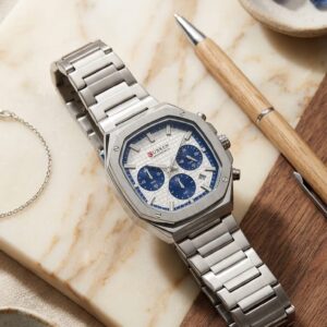 ساعة يد CURREN فاخرة رجالية – إصدار النخبة الفاخر