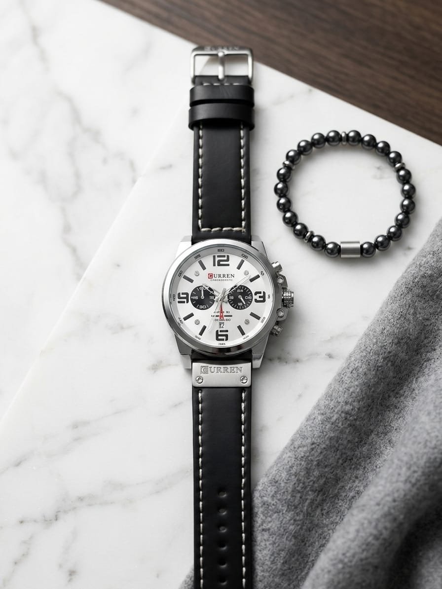 ساعة يد رجالية ماركة CURREN التكتيكية الأنيقة