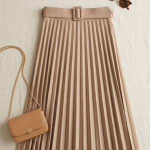 تنورة مكسي لون كابتشينو