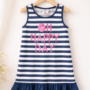 فستان قطني بناتي عمر 6-7 سنوات