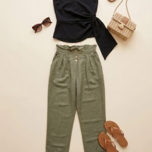 بلوز مع بنطلون ZARA سايز XS