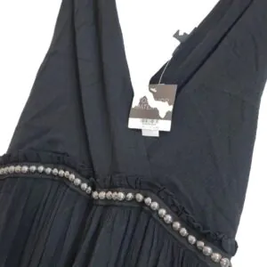 فستان طويل مميز باللون الاسود ماركة TOPSHOP